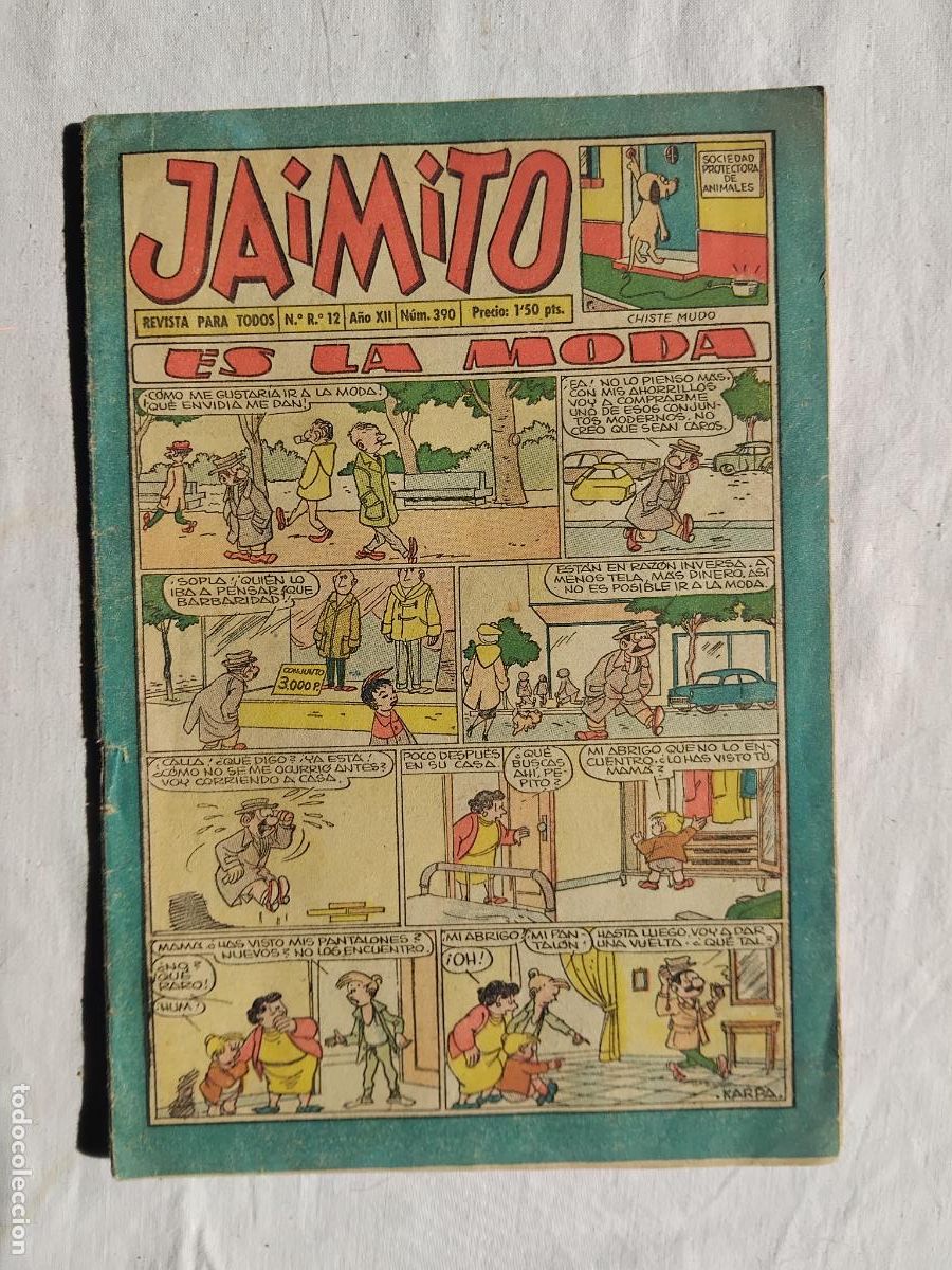 Tebeos: JAIMITO N&ordm; 390. EDITORA VALENCIANA.