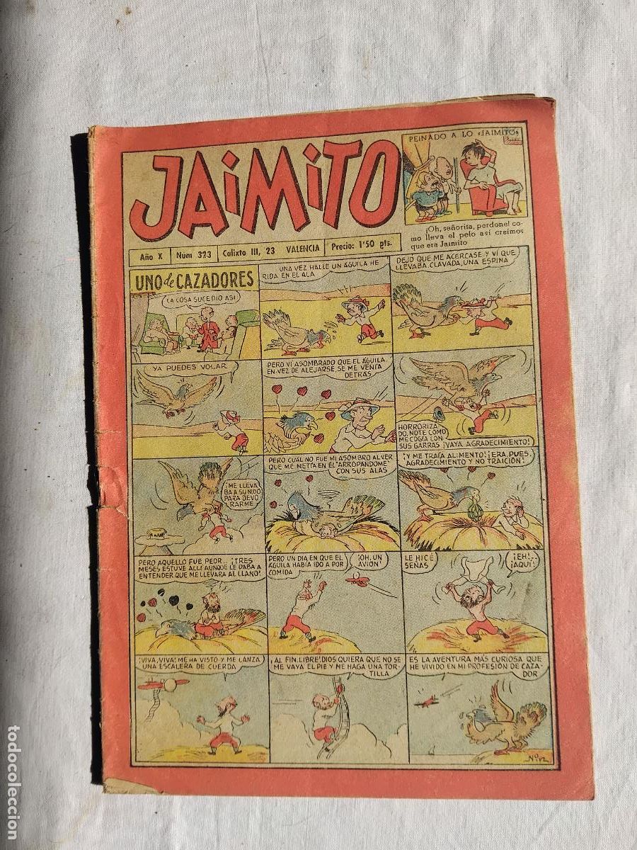 Tebeos: JAIMITO N&ordm; 323 EDITORA VALENCIANA. - Foto 1
