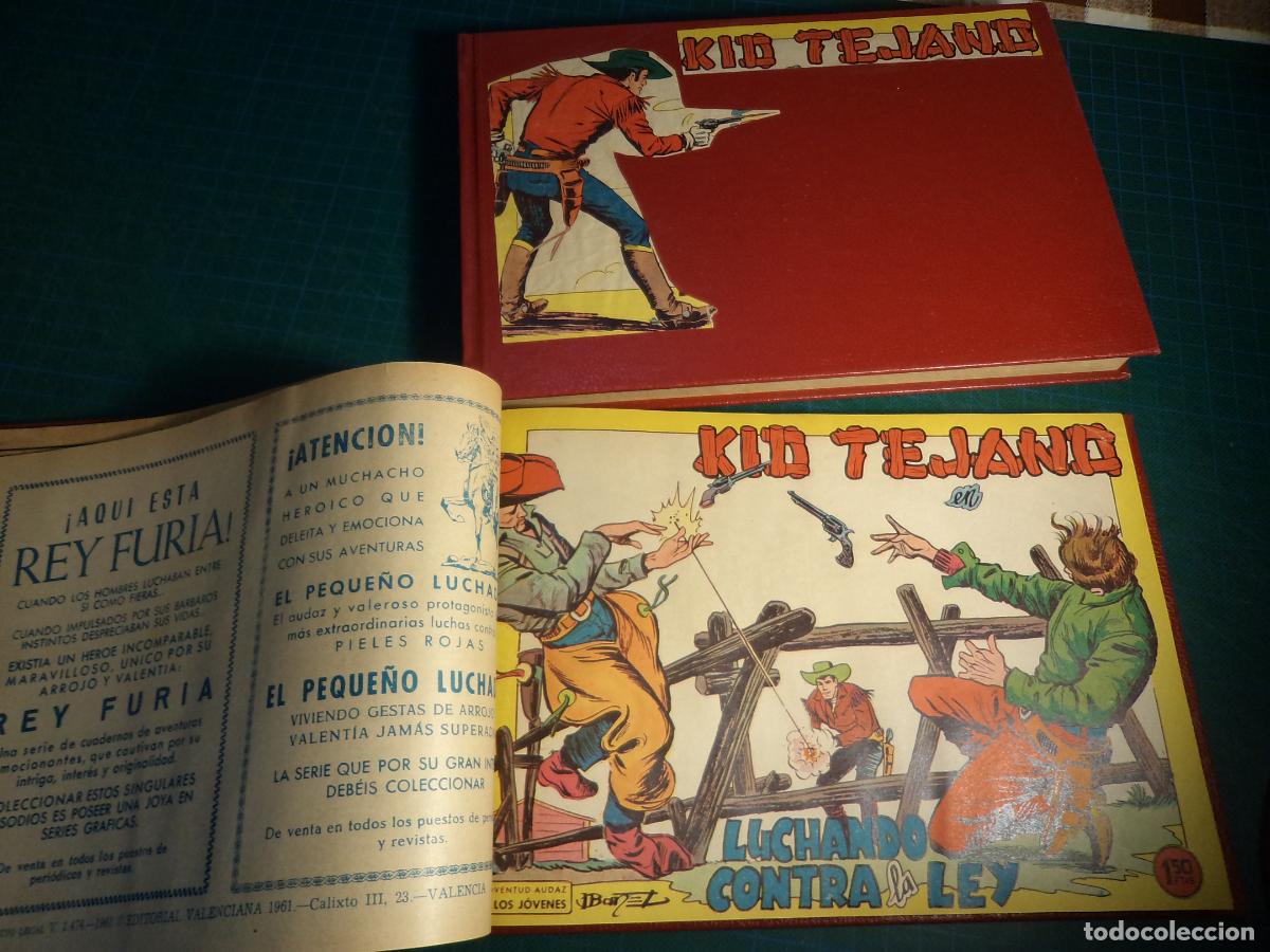 Tebeos: Kid Tejano. Valenciana. Completa 55 ejemplares. Encuadernada en dos tomos. ORIGINAL