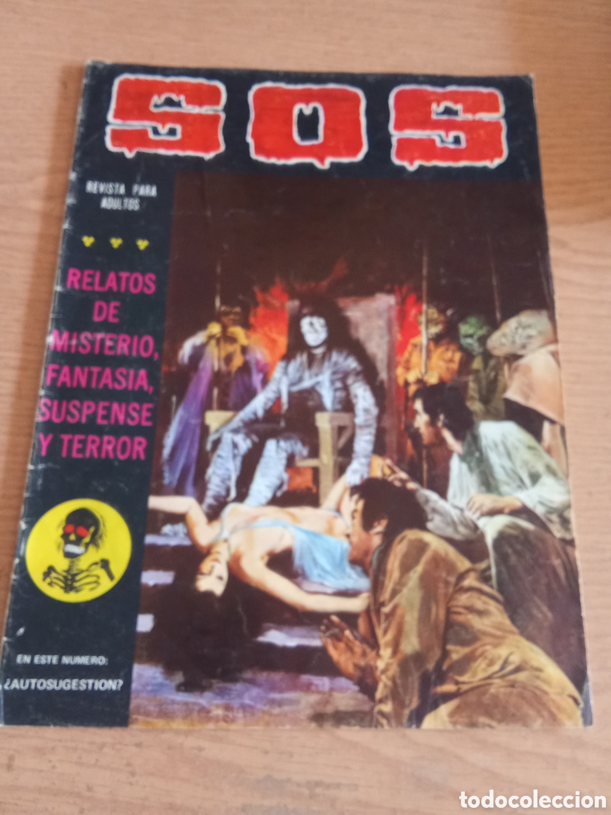 Tebeos: SOS segunda &eacute;poca Editora Valenciana, lote de 7.Relatos de misterio, fantas&iacute;a, suspense y terror.