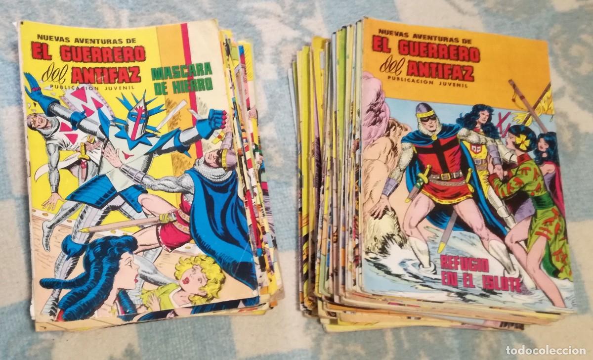 Tebeos: Comic Nuevas aventuras del Guerrero del Antifaz: Lote de 85 numeros diferentes