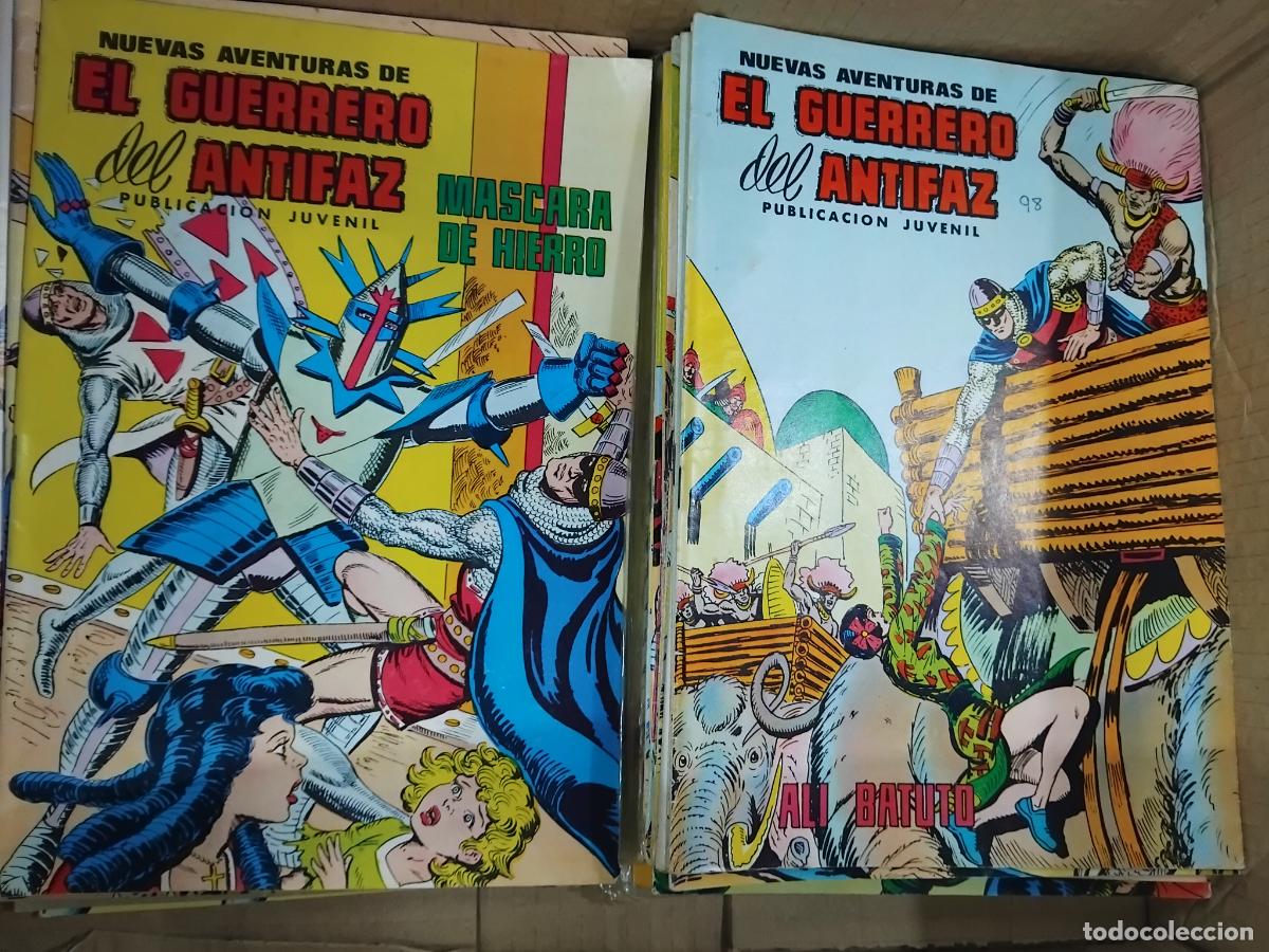 BDs: NUEVAS AVENTURAS DE EL GUERRERO DEL ANTIFAZ. LOTE DE 51 EJEMPLARES. EDIVAL 1979. VER DESCRIP.