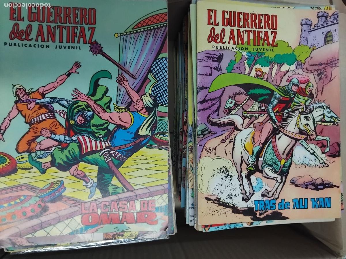 BDs: EL GUERRERO DEL ANTIFAZ. LOTE DE 223 EJEMPLARES. EDIVAL. VER DESCRIP.