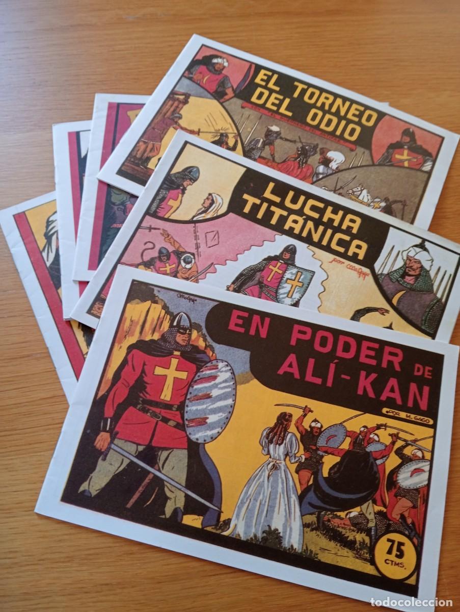 Tebeos: LOTE CON 7 EJEMPLARES DE EL GUERRERO DEL ANTIFAZ (DE 668). GRAPA. FACSIMIL. VALENCIANA.