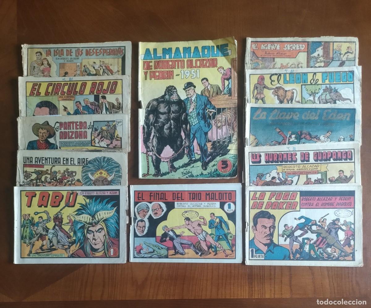 BDs: LOTE 11 COMICS ROBERTO ALCAZAR Y PEDRIN Y ALMANAQUE 1951