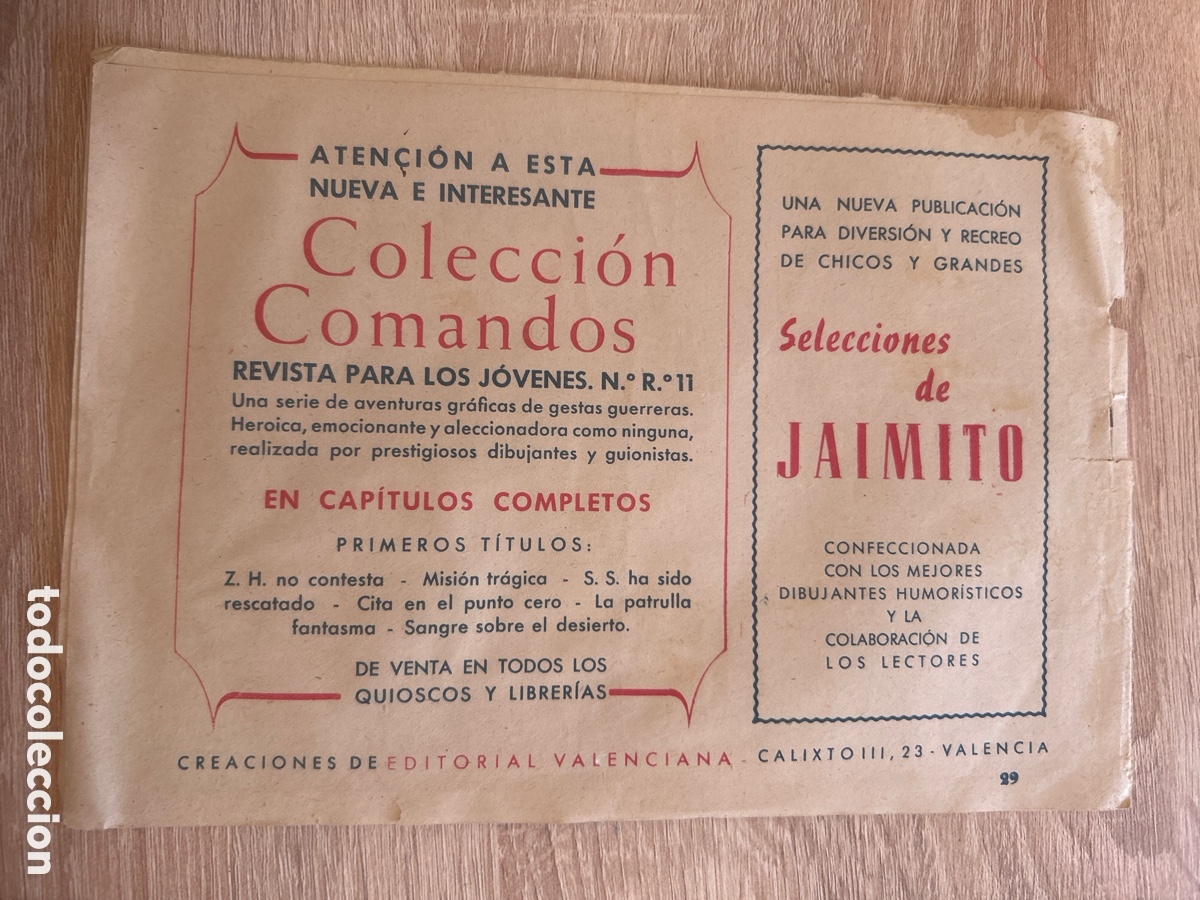 Tebeos: Colecci&oacute;n comandos n&uacute;m 29 - Foto 2