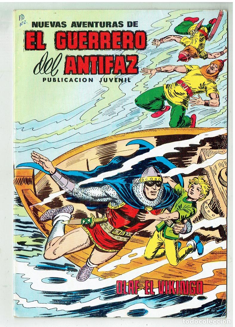 Tebeos: NUEVAS AVENTURAS DE EL GUERRERO DEL ANTIFAZ. N&ordm; 102. OLAF EL VIKINGO. VALENCIAN EL A, 1980(C/4 RUM)