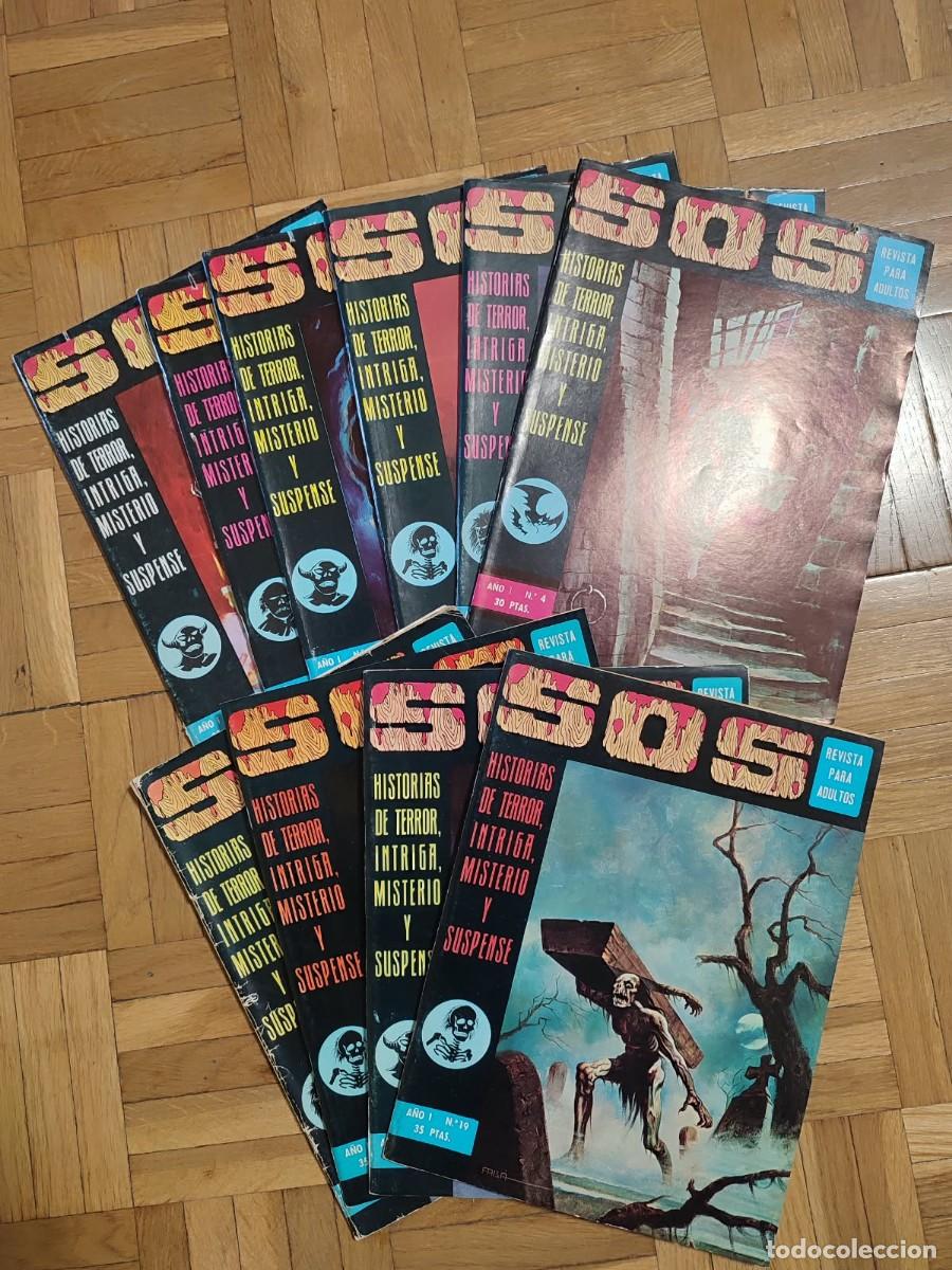 Tebeos: Lote de c&oacute;mics de terror S.O.S (Ed. Edival): 7 n&uacute;meros (6, 10, 15, 19, 20, 21, 26)