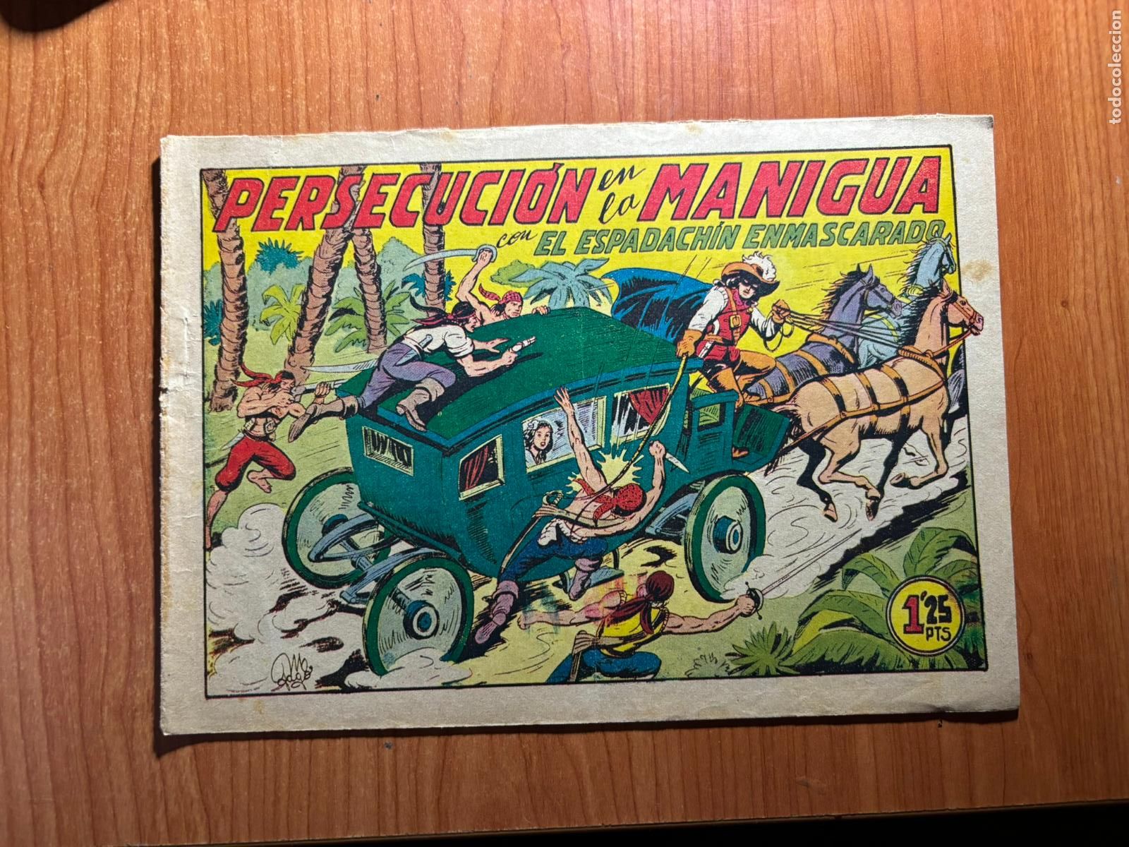 Tebeos: EL ESPADACHIN ENMASCARADO N&ordm; 66 EDITORIAL VALENCIANA ORIGINAL