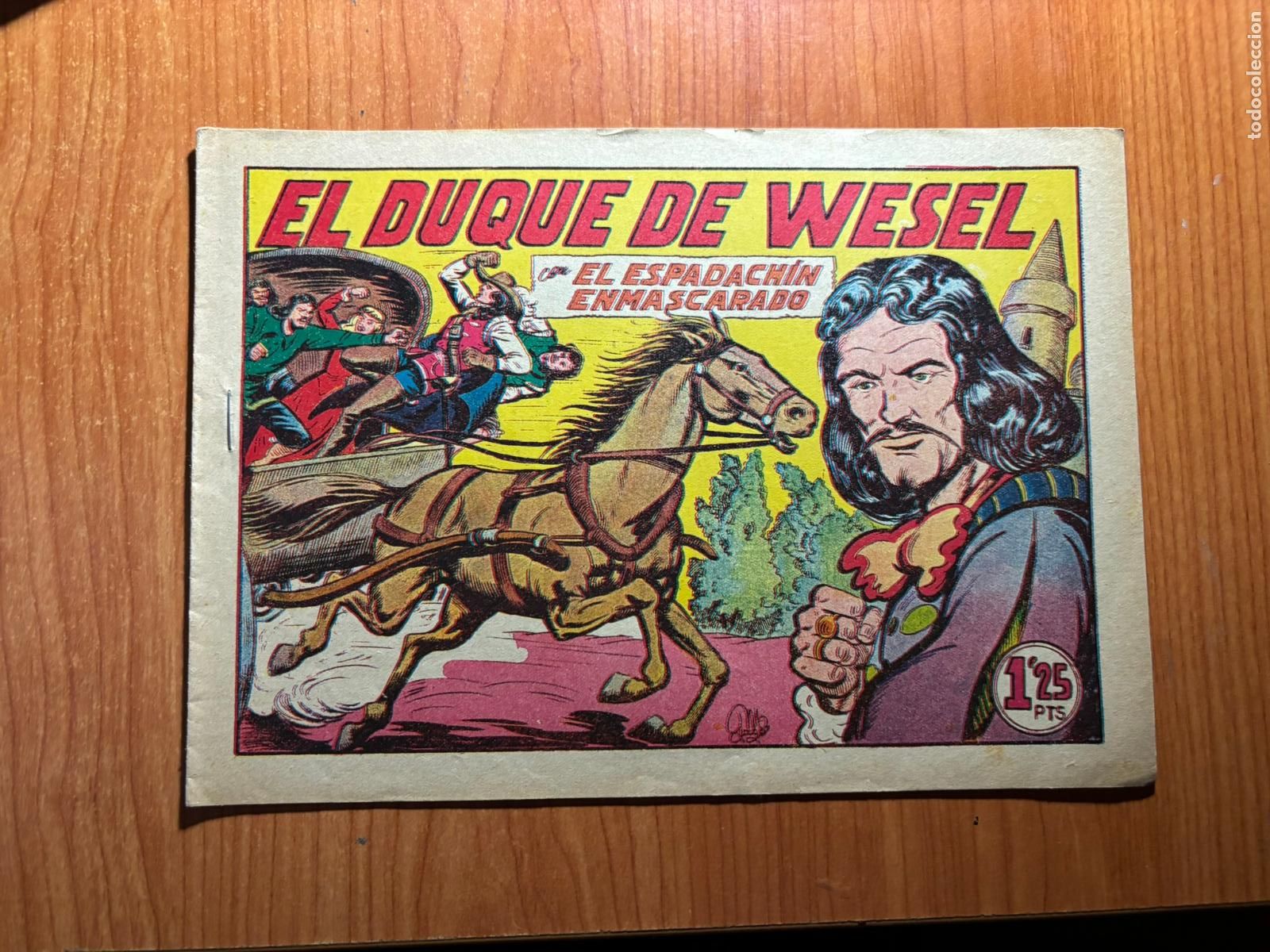 Tebeos: EL ESPADACHIN ENMASCARADO N&ordm; 47 EDITORIAL VALENCIANA ORIGINAL