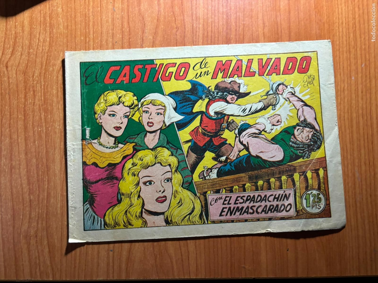 Tebeos: EL ESPADACHIN ENMASCARADO N&ordm; 46 EDITORIAL VALENCIANA ORIGINAL