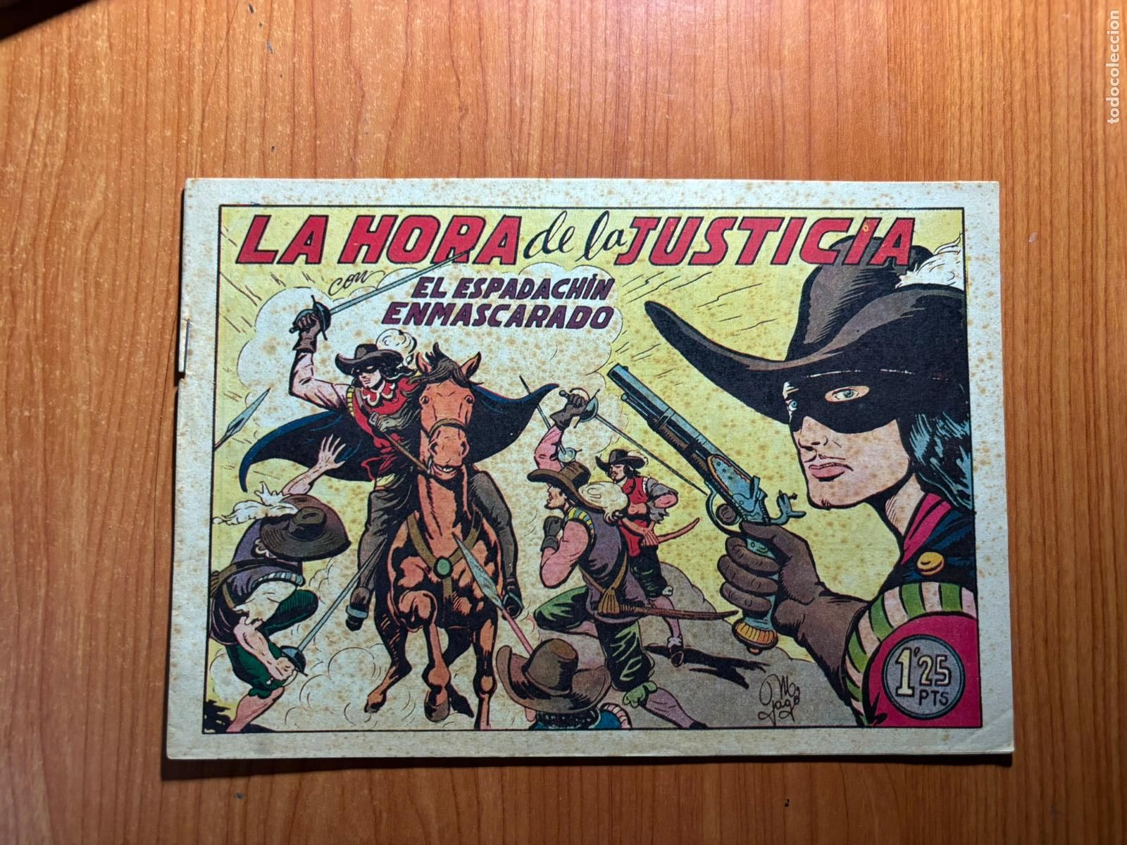 Tebeos: EL ESPADACHIN ENMASCARADO N&ordm; 12 EDITORIAL VALENCIANA ORIGINAL