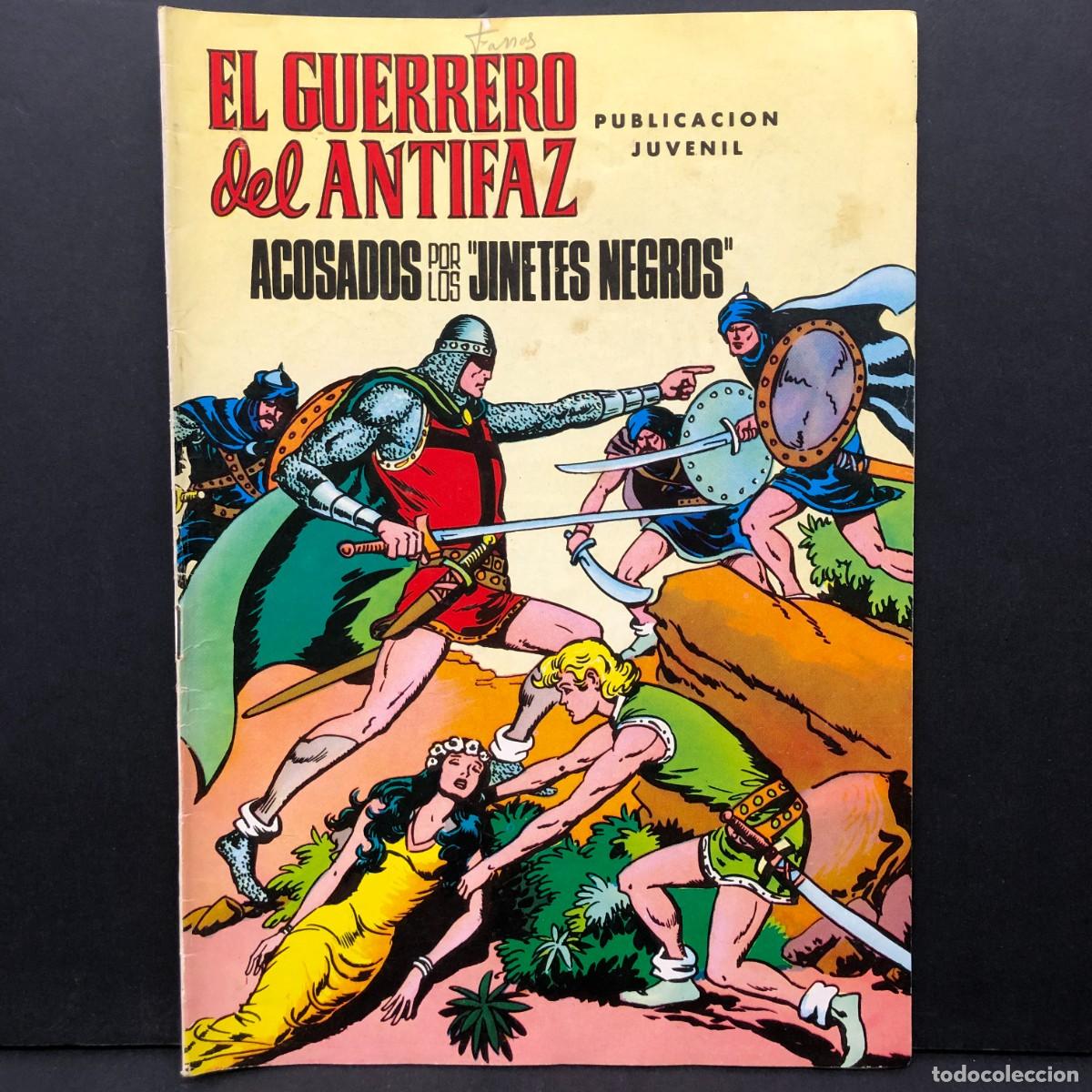Tebeos: EL GUERRERO DEL ANTIFAZ - ACOSADOS POR LOS JINETES NEGROS - PUB. JUVENIL - EDITORA VALENCIANA / 1414