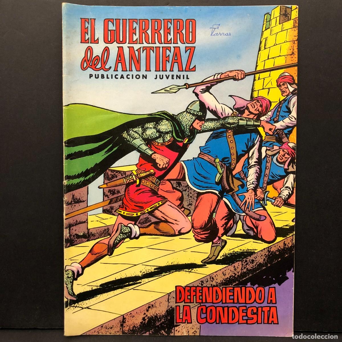 Tebeos: EL GUERRERO DEL ANTIFAZ - DEFENDIENDO A LA CONDESITA - PUB. JUVENIL - EDITORA VALENCIANA / 1418