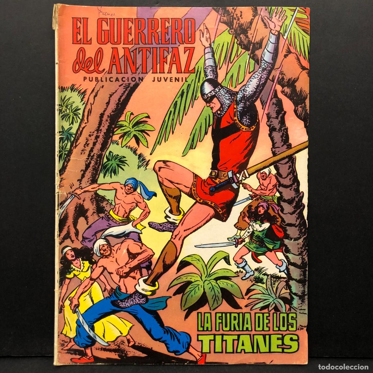 Tebeos: EL GUERRERO DEL ANTIFAZ - LA FURIA DE LOS TITANES - PUB. JUVENIL - EDITORA VALENCIANA / 1423