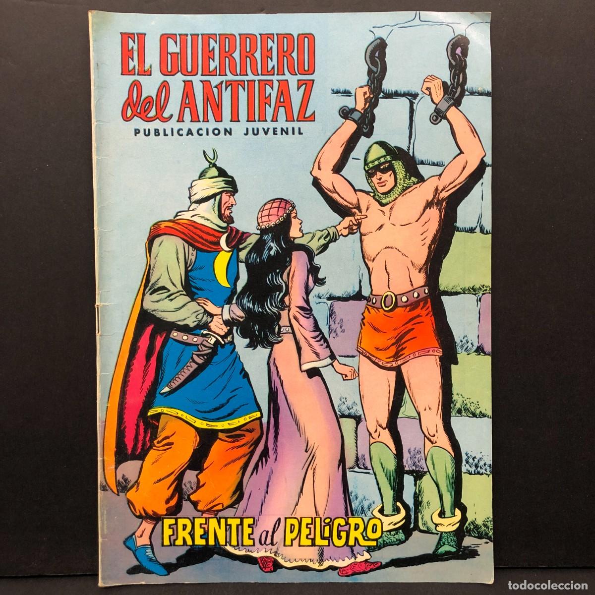 Tebeos: EL GUERRERO DEL ANTIFAZ - FRENTE AL PELIGRO - PUB. JUVENIL - EDITORA VALENCIANA / 1424