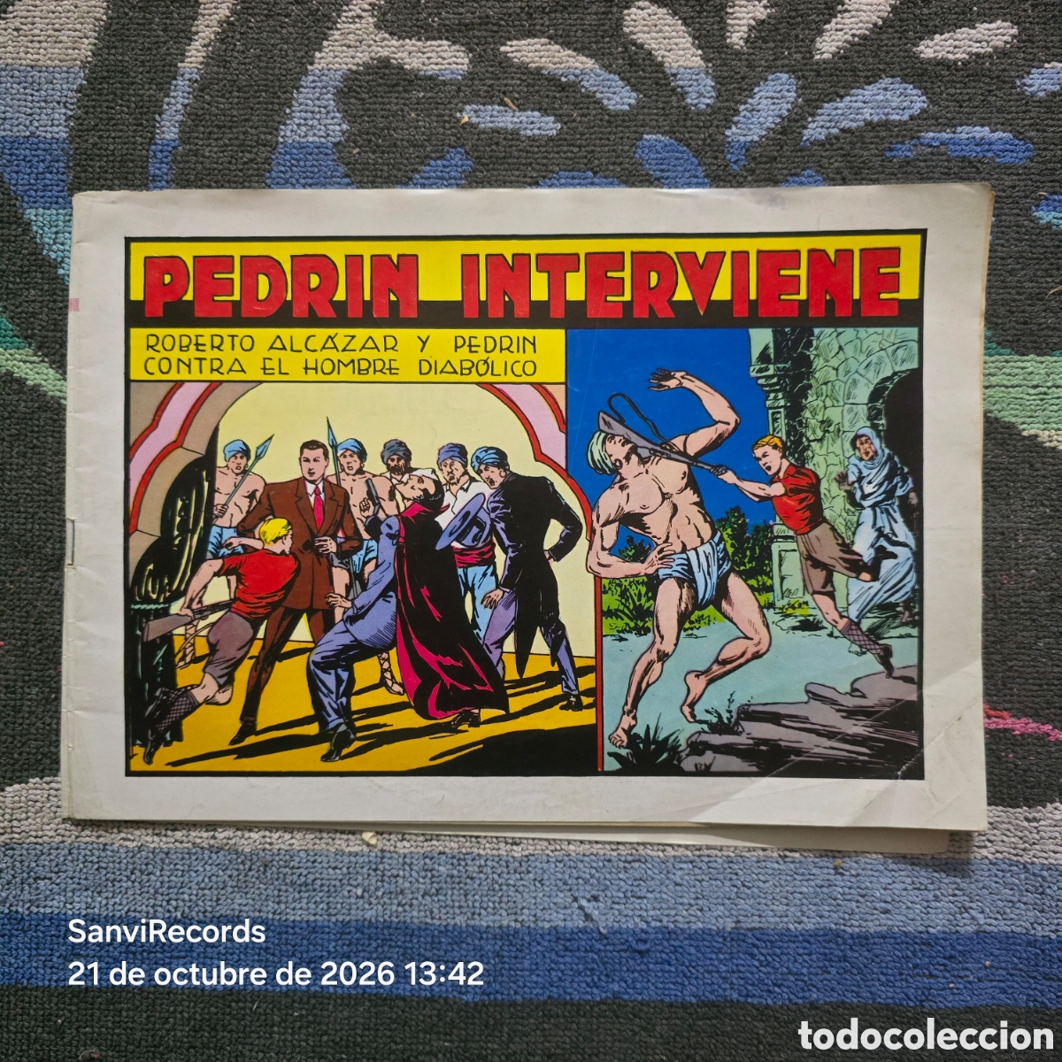 Tebeos: ROBERTO ALC&Aacute;ZAR Y PEDRIN CONTRA EL HOMBRE DIAB&Oacute;LICO 57: PEDRIN INTERVIENE (VALENCIANA)