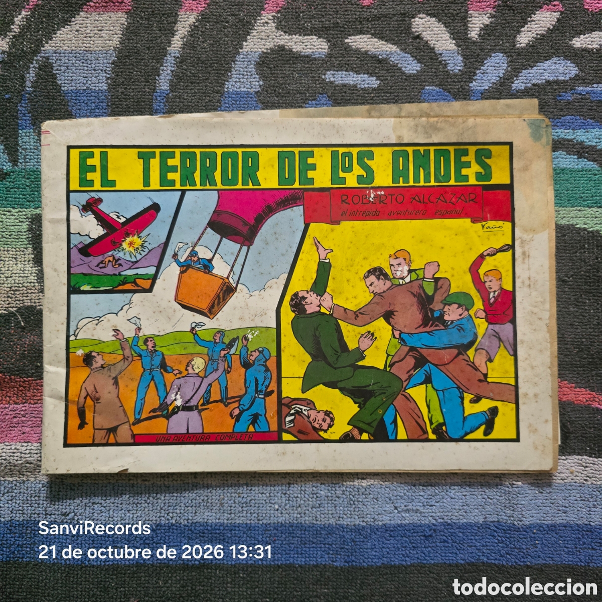 Tebeos: ROBERTO ALC&Aacute;ZAR Y PEDRIN 20: EL TERROR DE LOS ANDES (VALENCIANA)
