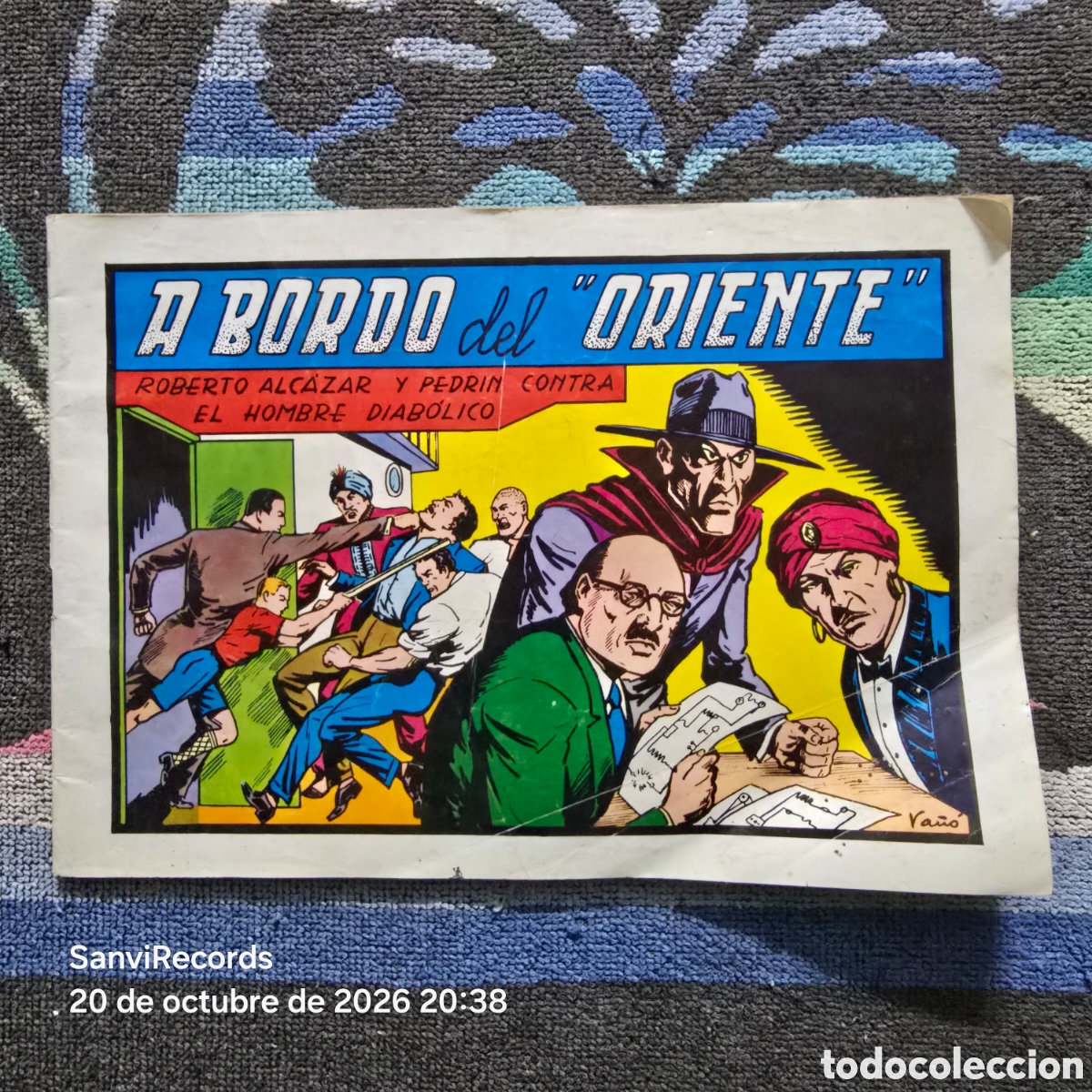 Tebeos: ROBERTO ALC&Aacute;ZAR Y PEDRIN CONTRA EL HOMBRE DIAB&Oacute;LICO 55: A BORDO DEL ORIENTE (VALENCIANA)