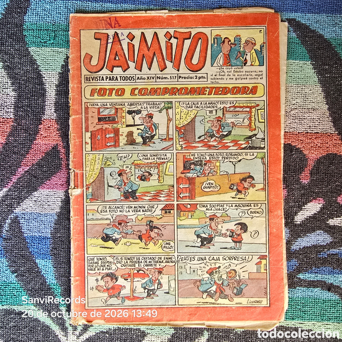 Tebeos: JAIMITO, REVISTA PARA TODOS 517 (A&Ntilde;O XIV) (VALENCIANA)