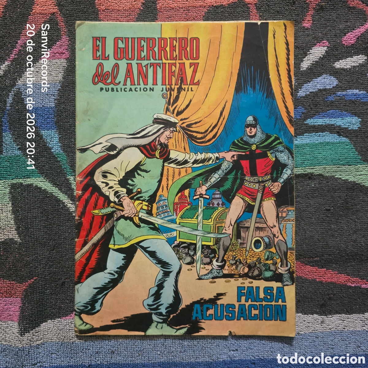 Tebeos: EL GUERRERO DEL ANTIFAZ 144: FALSA ACUSACI&Oacute;N (EDIVAL)