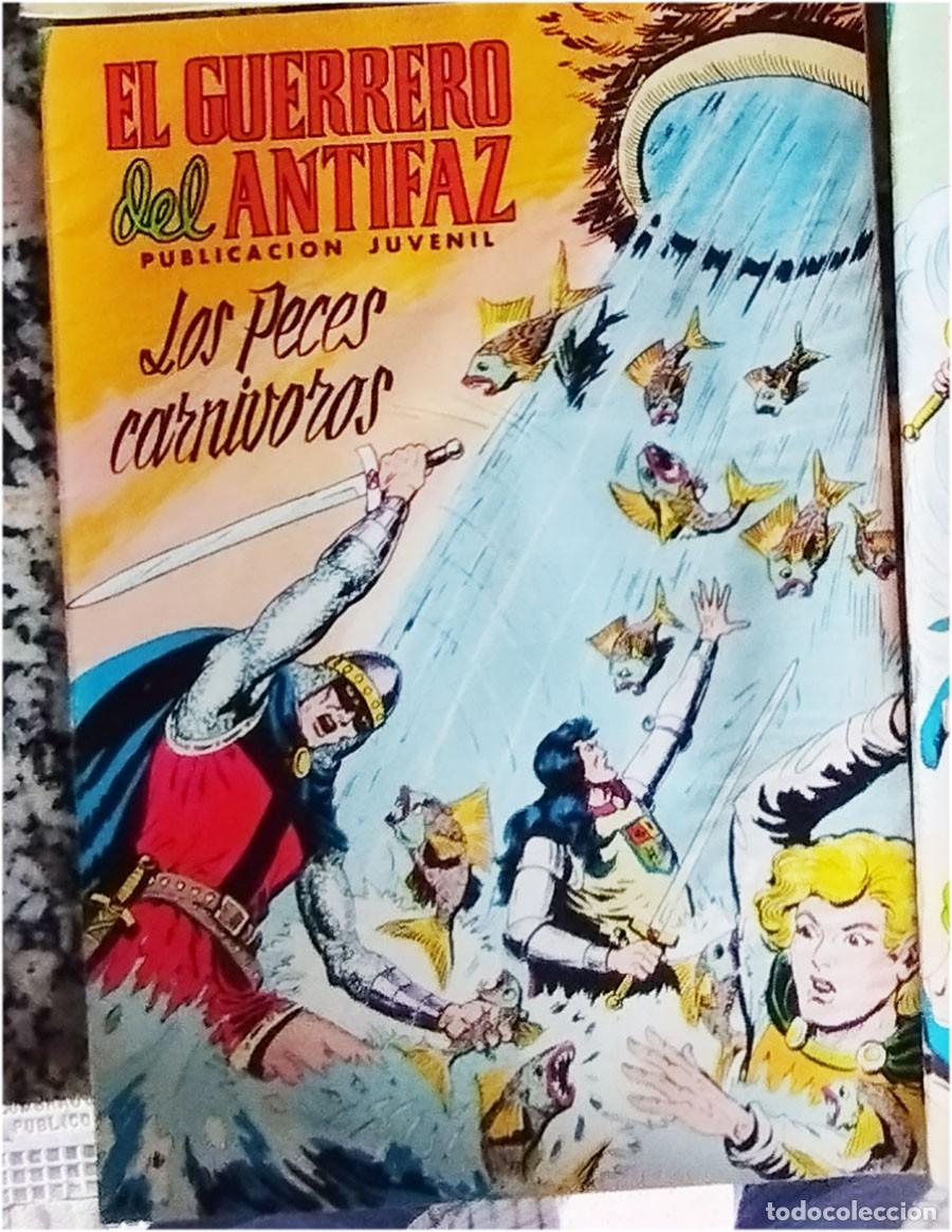 Tebeos: LOS PECES CARNIVOROS EL GUERRERO DEL ANTIFAZ N.&ordm; 301 Ed. VALENCIANA