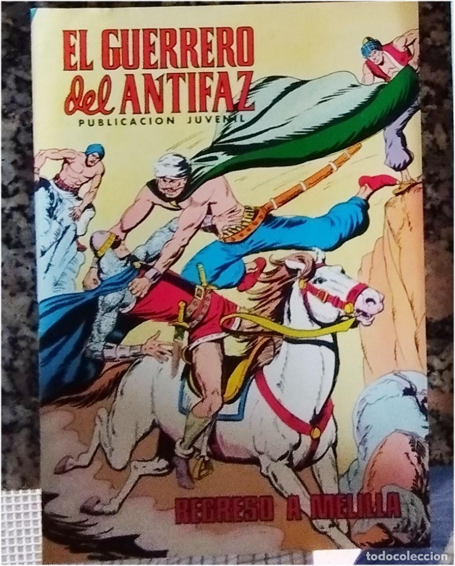 Tebeos: REGRESO A MELILLA EL GUERRERO DEL ANTIFAZ N.&ordm; 325 Ed. VALENCIANA