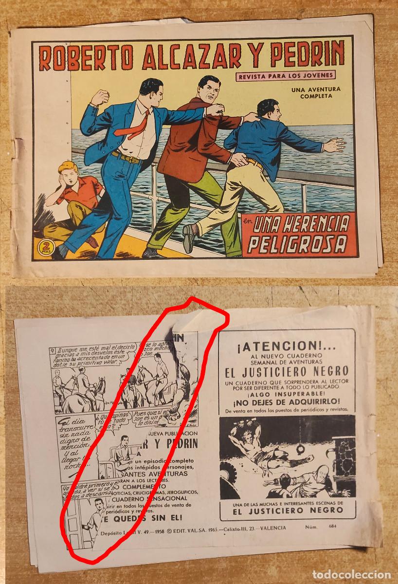 Tebeos: Roberto Alc&aacute;zar y Pedr&iacute;n, concretamente el n&uacute;mero 74 titulado &rdquo;Una herencia peligrosa&rdquo; ver foto