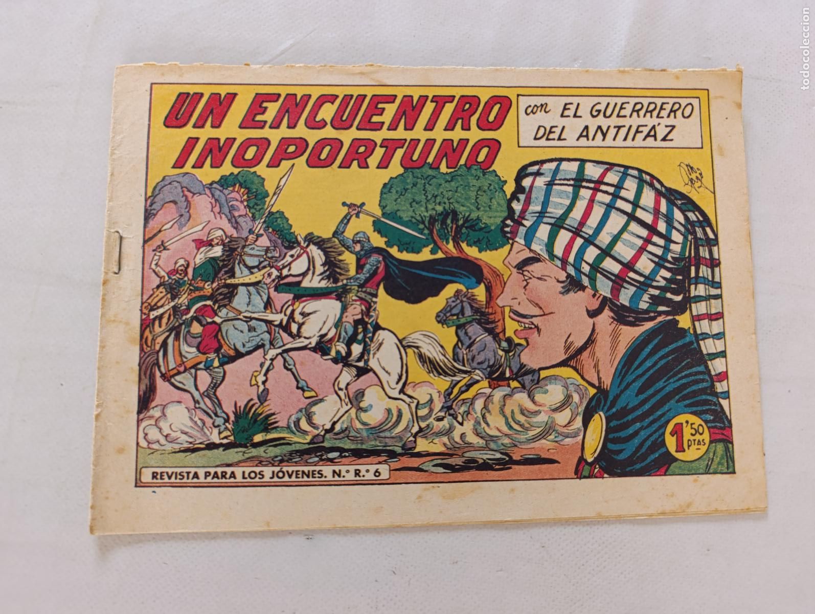 Tebeos: EL GUERRERO DEL ANTIFAZ N&ordm; 330 - UN ENCUENTRO INOPORTUNO - VALENCIANA - ORIGINAL (HS)