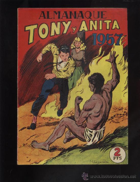 Tebeos: ALMANAQUE DE TONY Y ANITA EXTRA DE 1957 - Foto 1