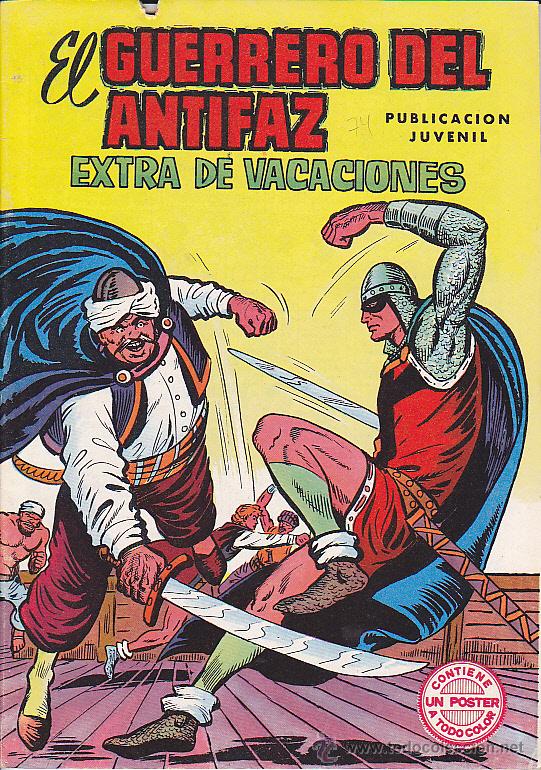 Tebeos: COMIC GUERRERO DEL ANTIFAZ EXTRA VACACIONES 1974 - Foto 1