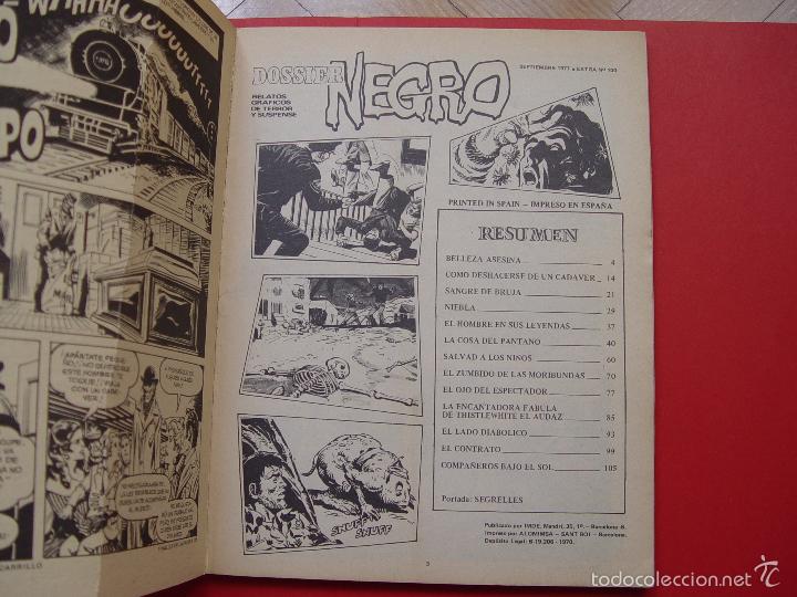 Tebeos: Cómic DOSSIER NEGRO (Extra nº 100, 1977) Original ¡Coleccionista! - Foto 4 - 56540326
