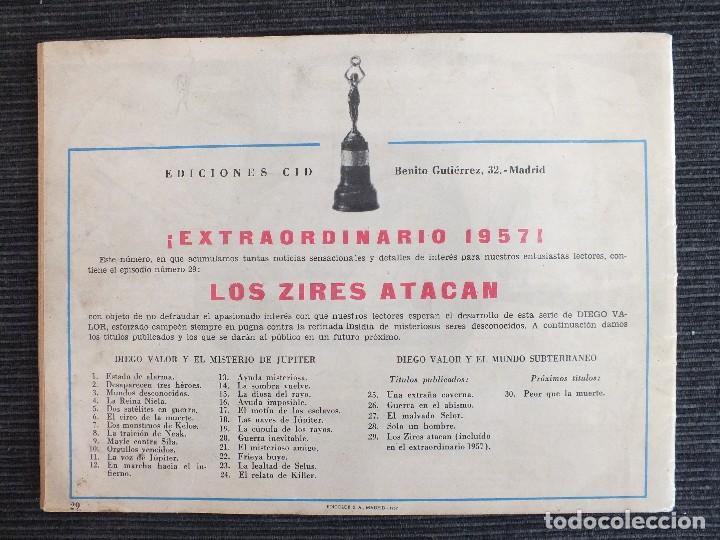 Tebeos: DIEGO VALOR N&ordm; 29 - EXTRAORDINARIO DE 1957- EDICIONES CID - Foto 2