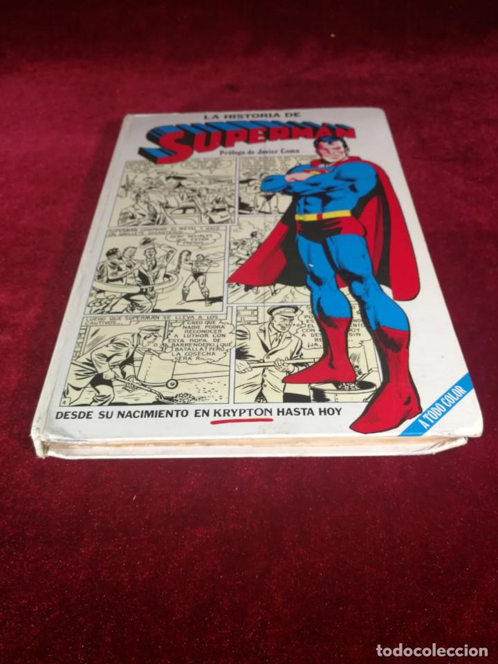 Tebeos: LA HISTORIA DE SUPERMAN CON PROLOGO DE JAVIER COMA BUEN ESTADO GENERAL. - Foto 1