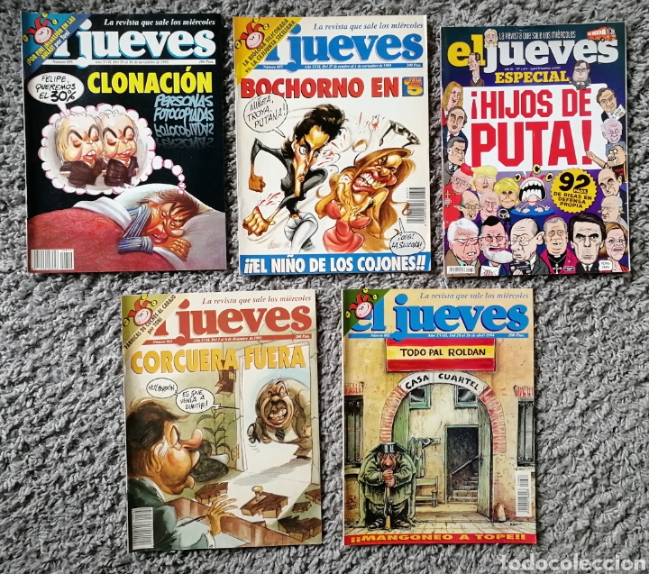 Tebeos: EL JUEVES Lote de 5 n&uacute;meros - Foto 1