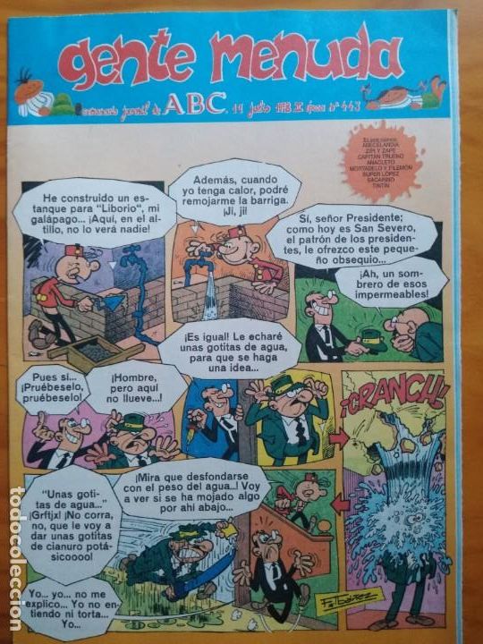 Tebeos: GENTE MENUDA ABC N&ordm;443. MUY BUEN ESTADO - Foto 1