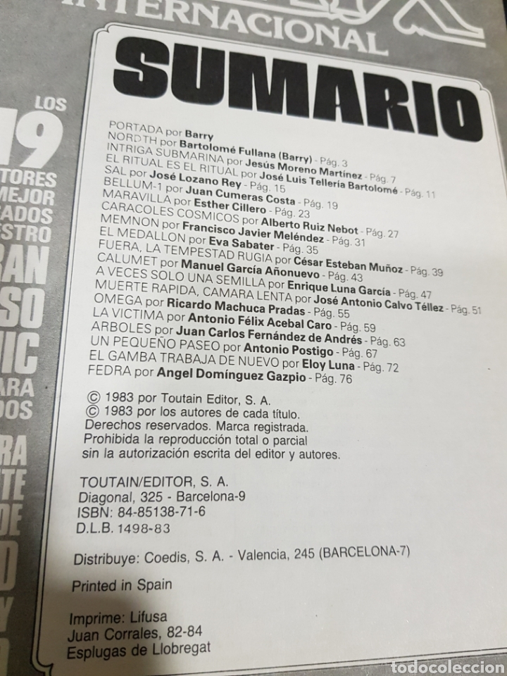 Tebeos: Comix Extra Ilustraci&oacute;n + Internacional Toutain Editor 1983 - Foto 10