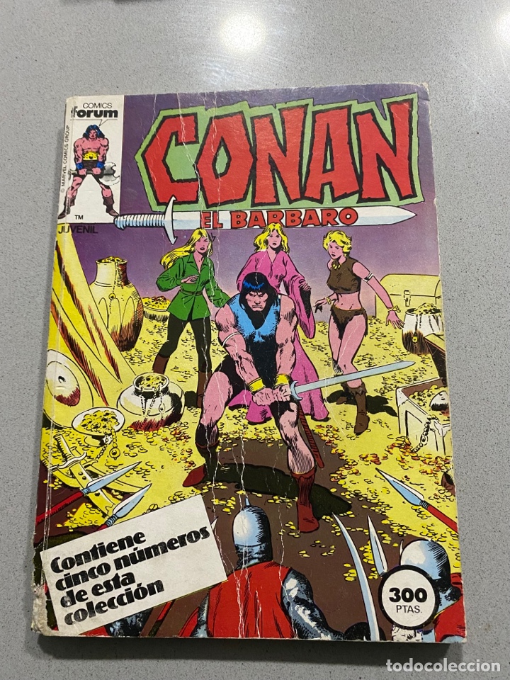 Tebeos: Conan El b&aacute;rbaro. Contiene 5 tomos - Foto 1