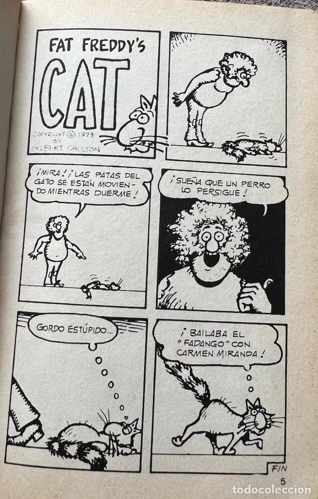 Tebeos: LAS AVENTURAS DE EL GATO DE FAT FREDDY - EDICIONES LA C&Uacute;PULA 1981 - Foto 4