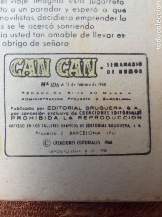 Tebeos: CAN CAN,n&deg;106,a&ntilde;o 1960 - Foto 3