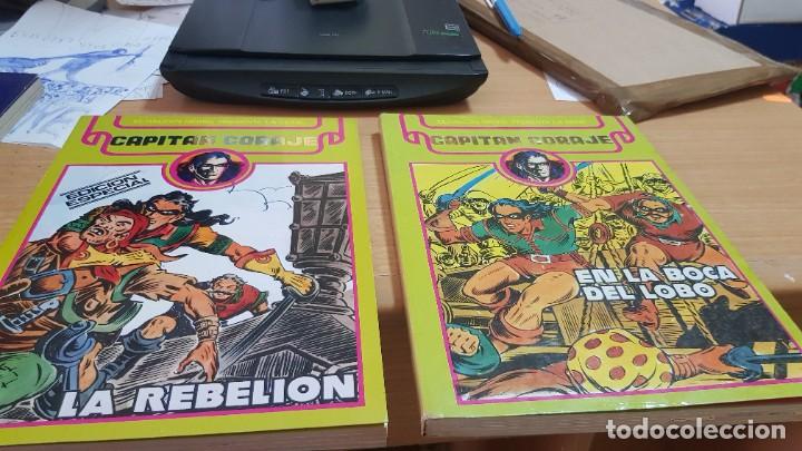 Tebeos: CAPIT&Aacute;N CORAJE...COMPLETA EN 2 RETAPADOS. - Foto 1