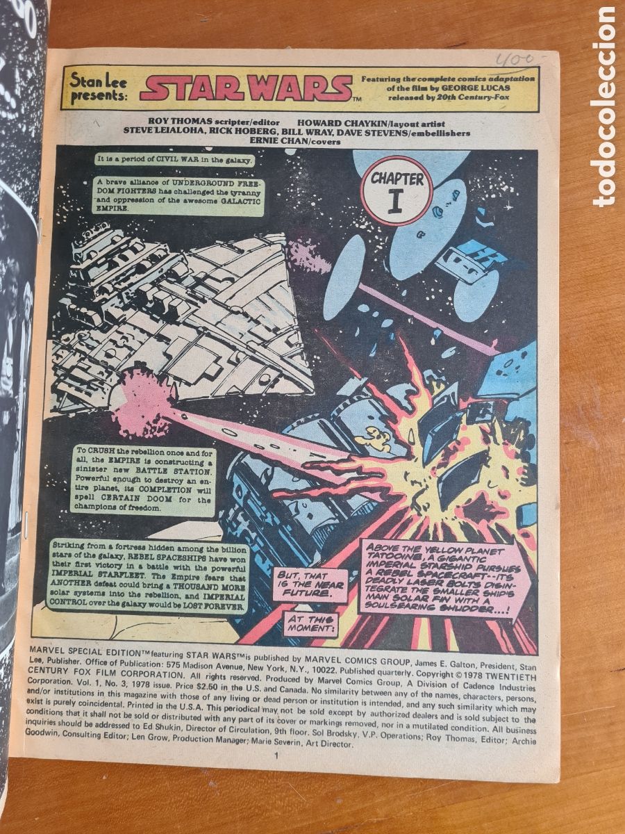 Tebeos: C&oacute;mic Star Wars - Marvel Special Edition a&ntilde;o 1978 - La Guerra de las Galaxias - Foto 9