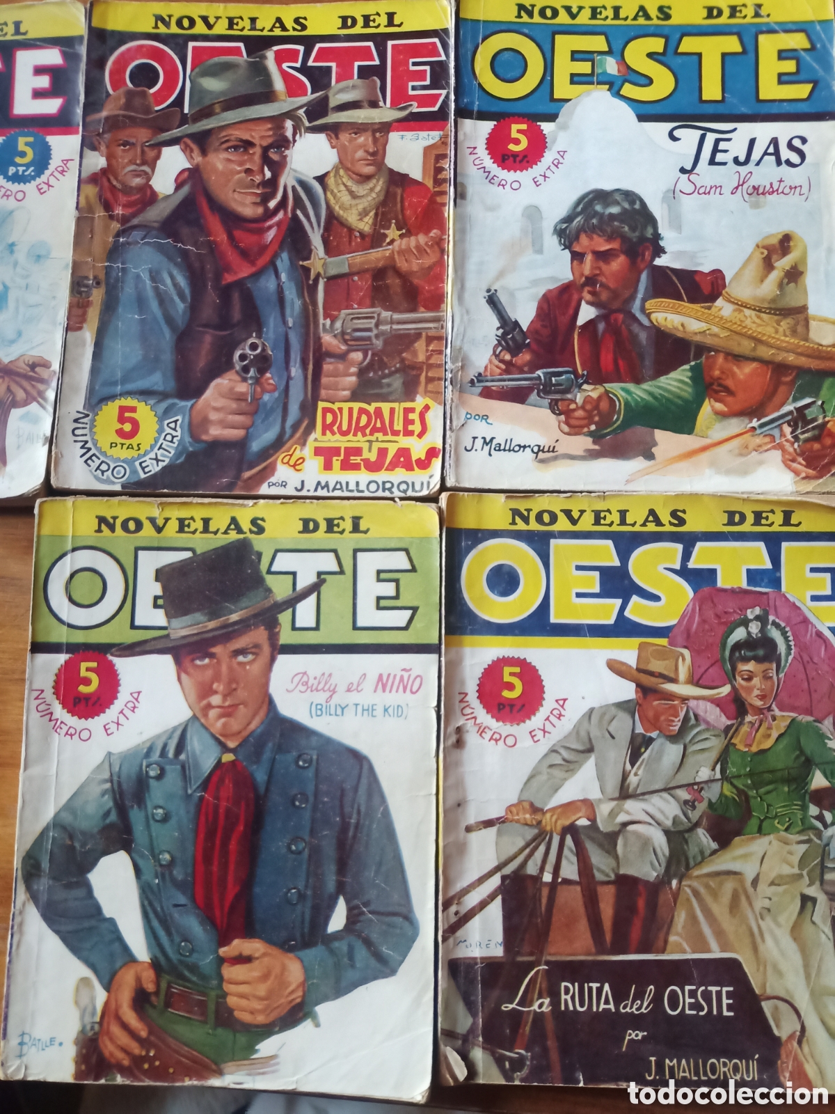 Tebeos: Novelas del Oeste cinco n&uacute;meros extra J. Marrorqui - Foto 1