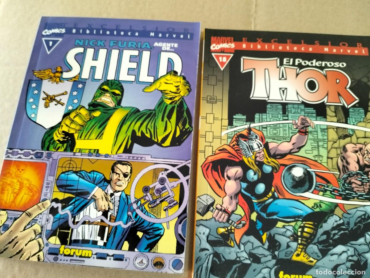 Tebeos: SHIELD 1. THOR 18 : BIBLIOTECA MARVEL ( LOTE 2 TOMOS) - Foto 1