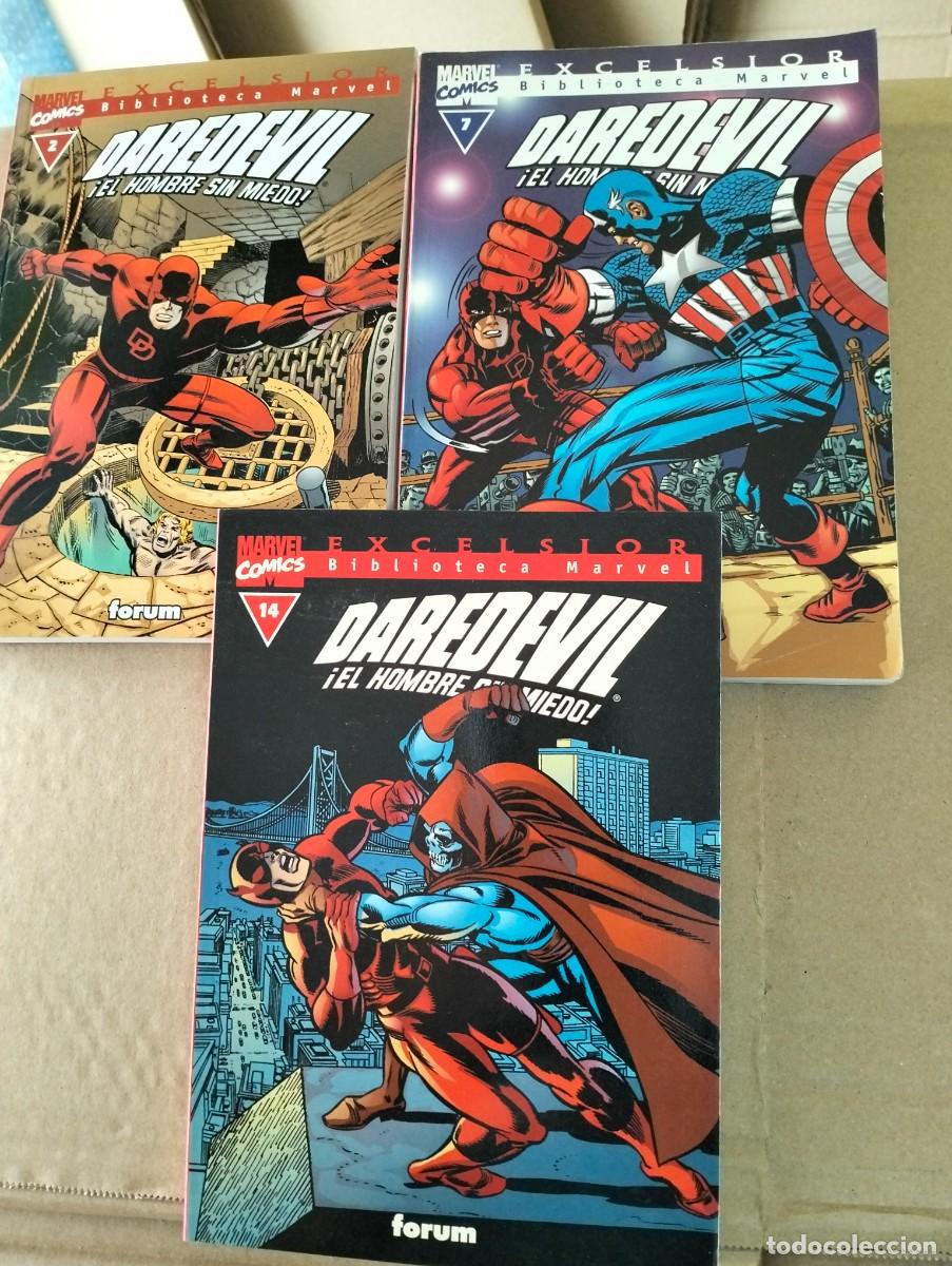 Tebeos: DAREDEVIL ns. 2 . 7. 14 : BIBLIOTECA MARVEL ( LOTE 3 TOMOS) - Foto 1