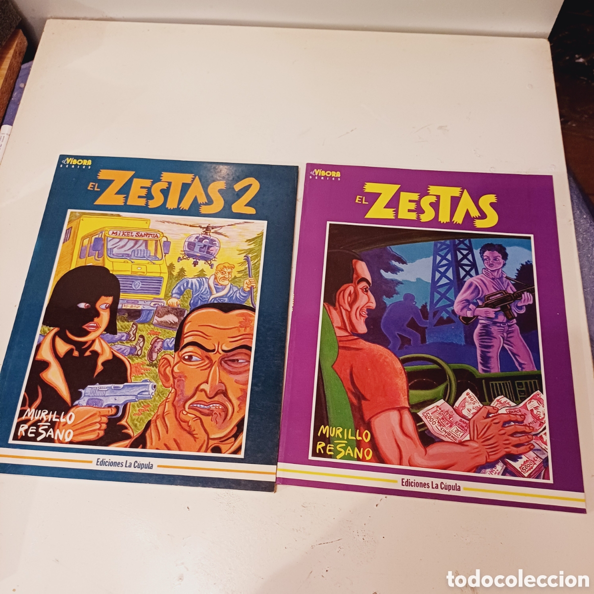 Tebeos: Comic EL ZESTAS 1 Y 2. COMPLETA (Murillo / Resano) La C&uacute;pula, 1988 V&iacute;bora comics - Foto 1