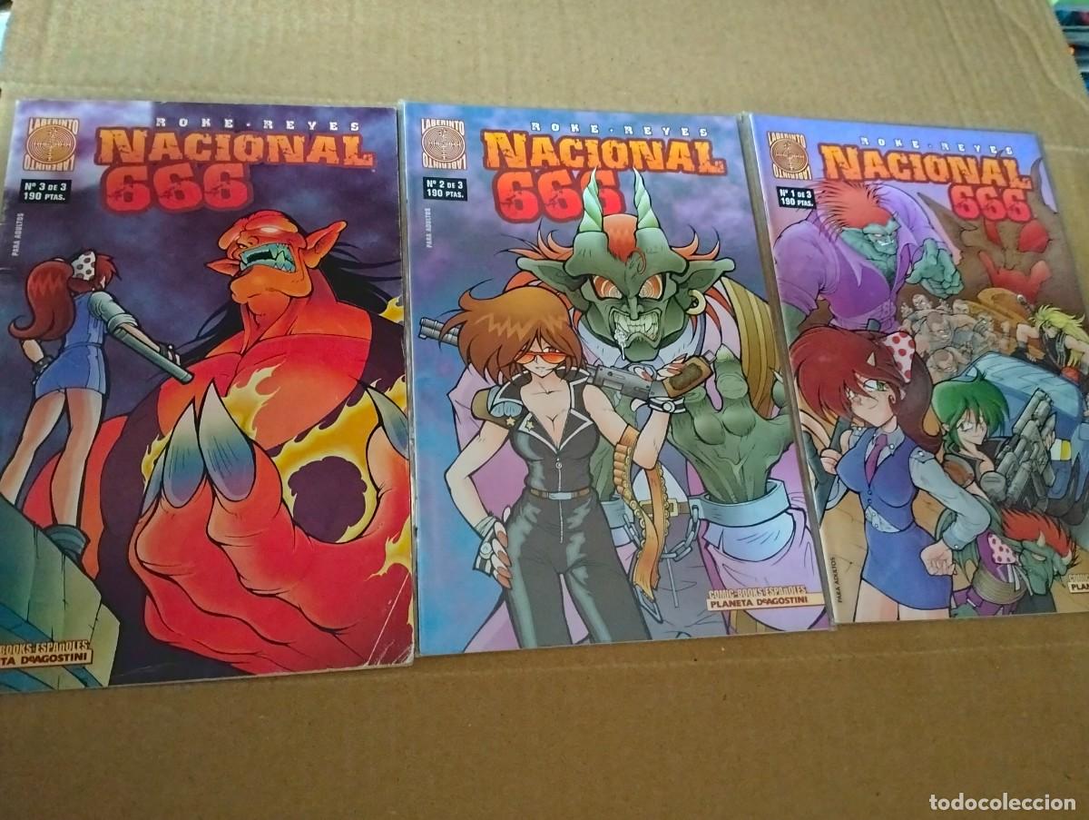 Tebeos: NACIONAL 666 ...1.2.3. ( n&uacute;meros 3 COMPLETA) PLANETA / LABERINTO - Foto 1