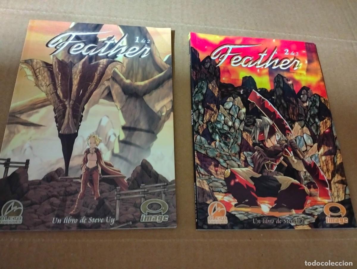 Tebeos: FEATHER ...1. 2. ( COMPLETA 2 TOMOS) ALETA - Foto 1