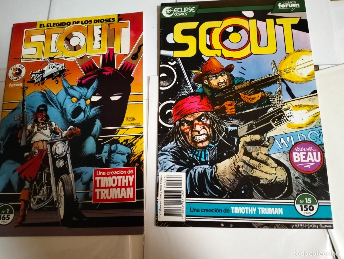 Tebeos: SCOUT.. ns. 1, 15 ( lote 2 n&uacute;meros ) FORUM - Foto 1