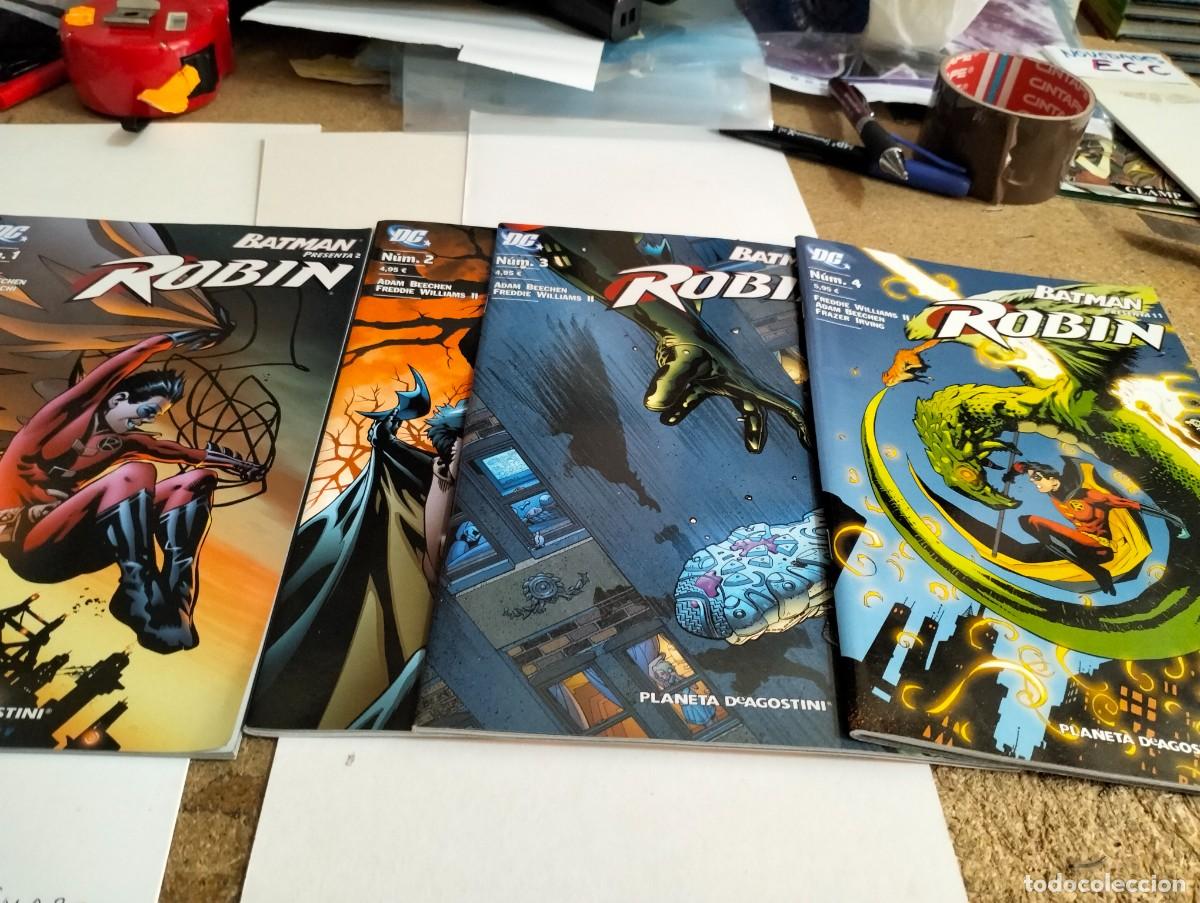 Tebeos: BATMAN PRESENTA: ROBIN # 1. 2, 3, 4 ( LOTE 4. N&Uacute;MEROS ) PLANETA - Foto 1